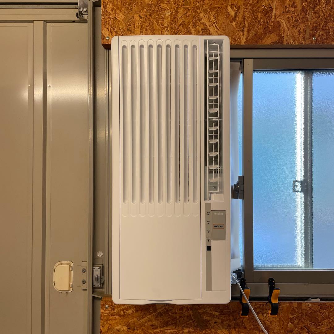 【1シーズン数回使用のみ美品】Haier JA-16W 窓用エアコン