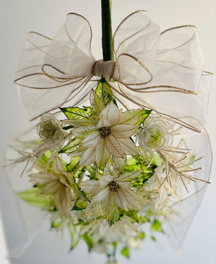 アメリカンフラワー　ディップフラワー　NO.193（ポインセチア・サマースノー）