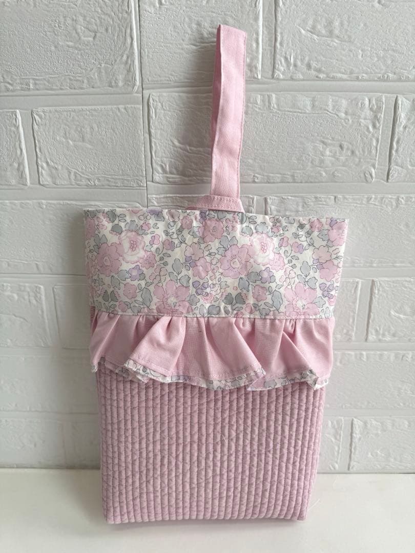 momo　リバティ　ベッイ　レッスンバック　体操袋　上履き入れ　オーダー