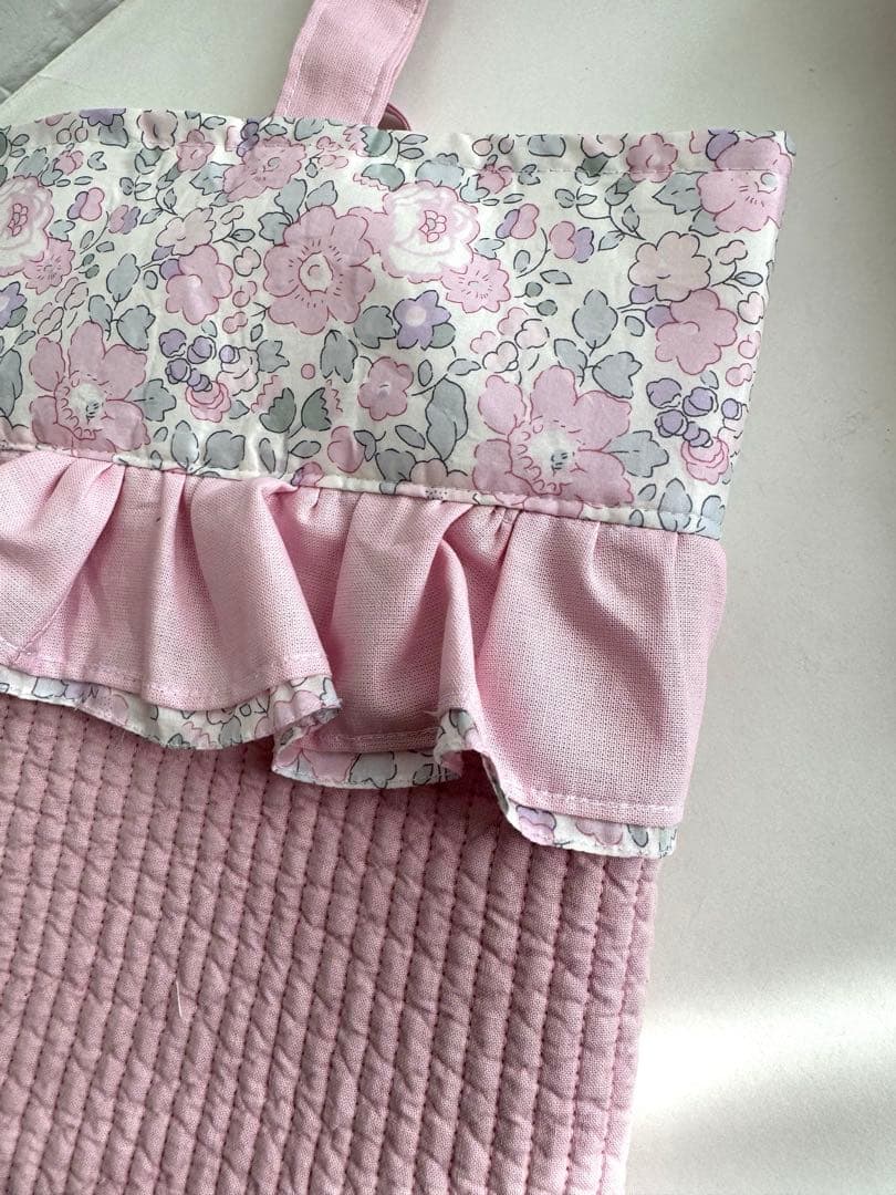 momo　リバティ　ベッイ　レッスンバック　体操袋　上履き入れ　オーダー