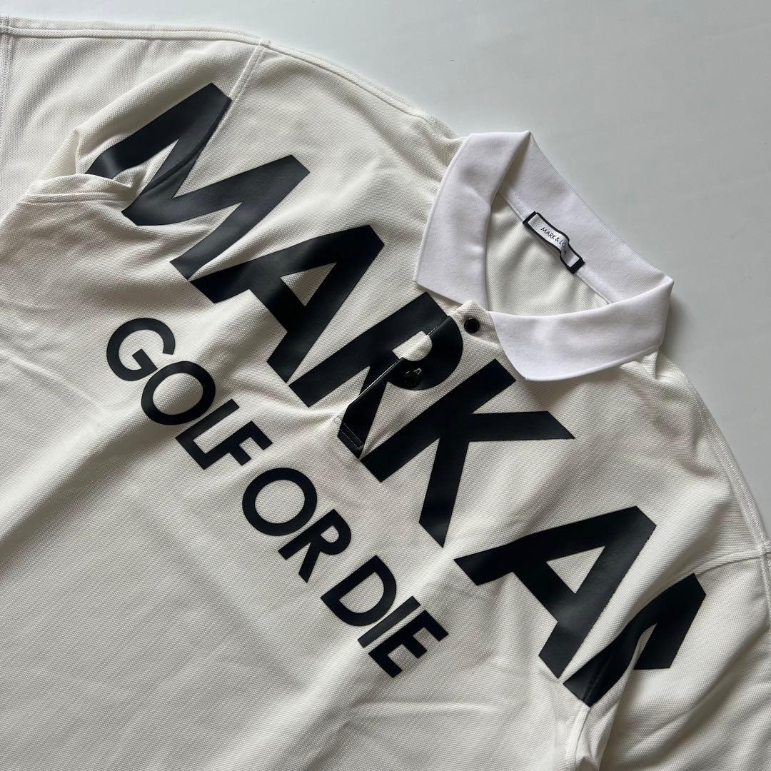 MARK&LONA マークアンドロナ　ポロシャツ　メンズ　50 XL ゴルフ　白