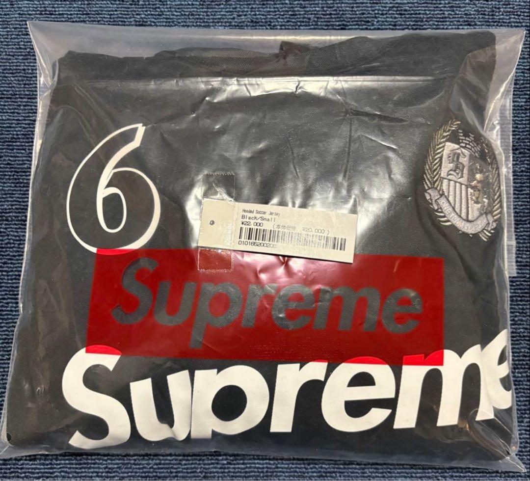 美品　Supreme Hooded Soccer Jersey black S
