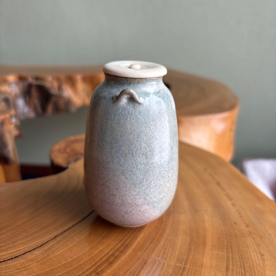 赤膚焼 古瀬尭三作 仕覆付 茶道具 共箱