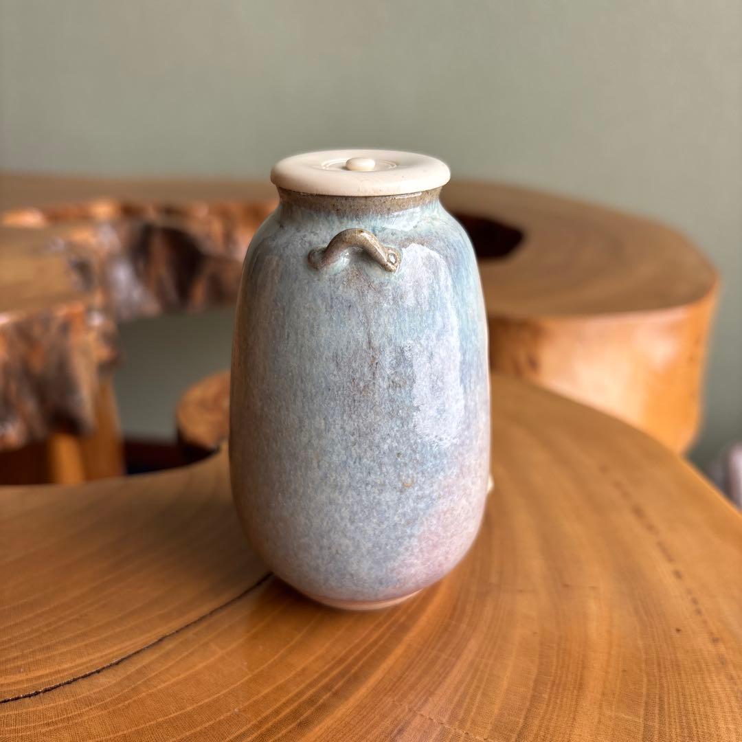 赤膚焼 古瀬尭三作 仕覆付 茶道具 共箱