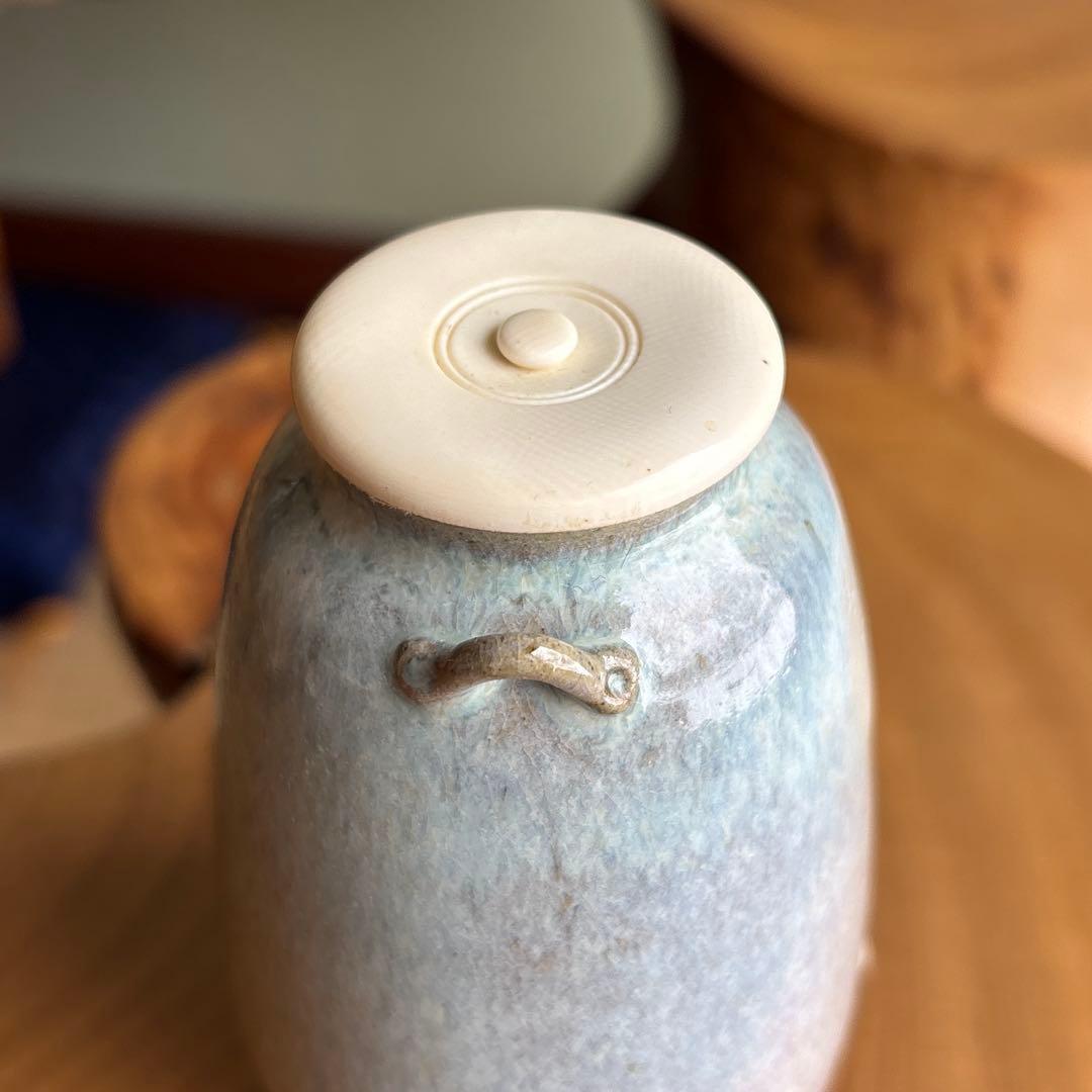 赤膚焼 古瀬尭三作 仕覆付 茶道具 共箱