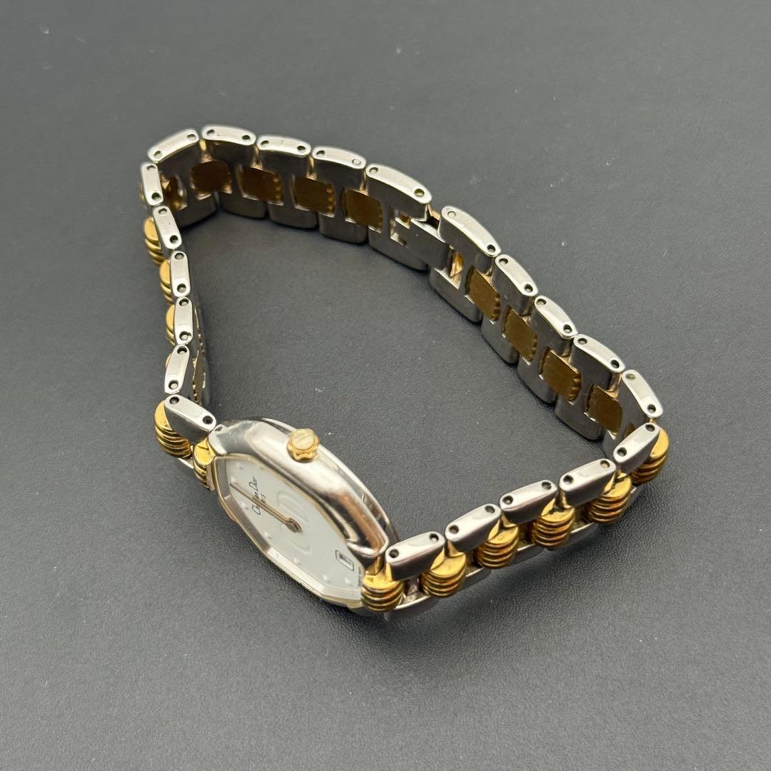 希少✨ディオール CD 腕時計 オクタゴン コンビカラー デイト クォーツ