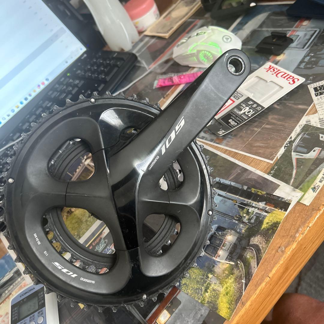 Shimano 105 クランクセット 50/34ブラック　11s