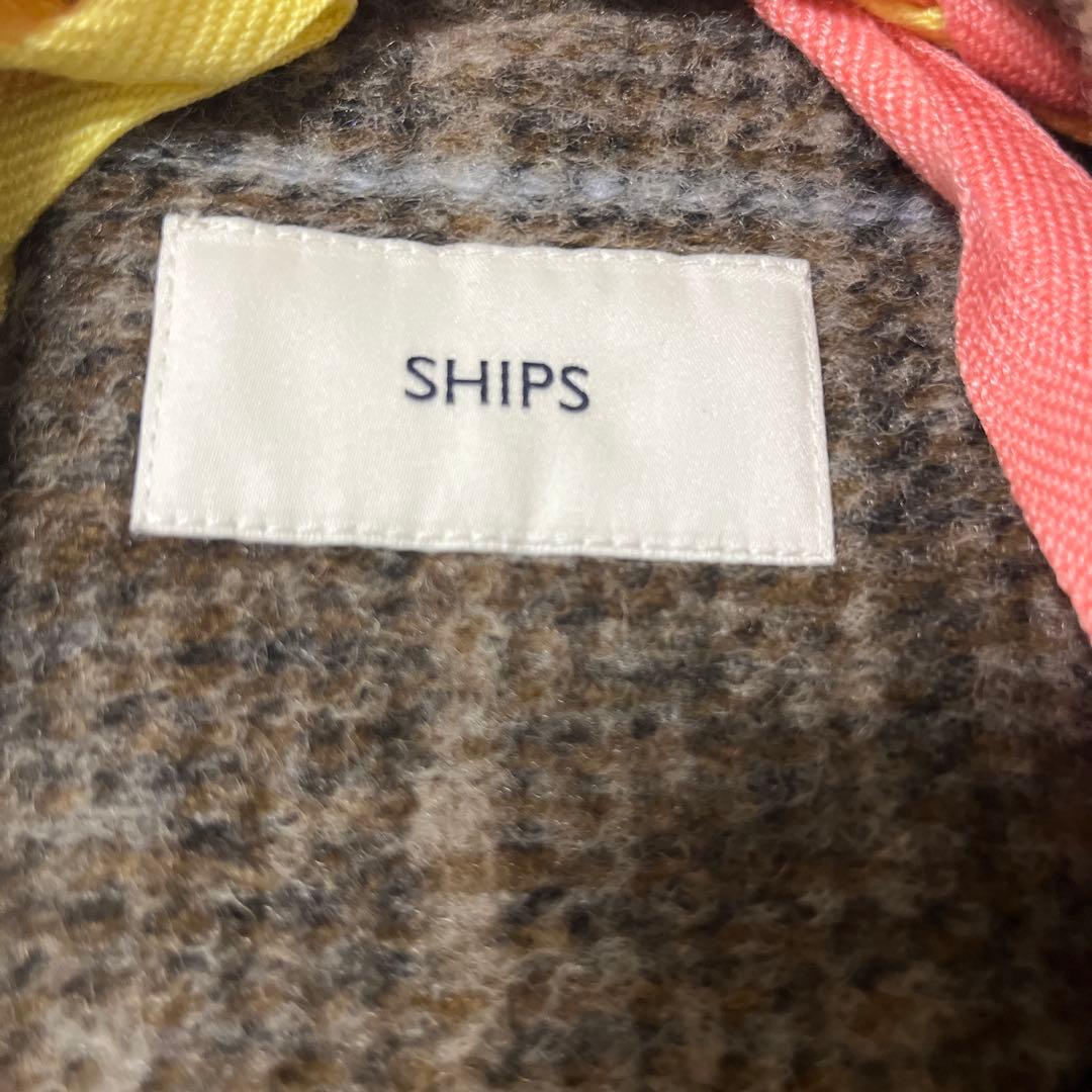SHIPS ストライバーチェックコート 36
