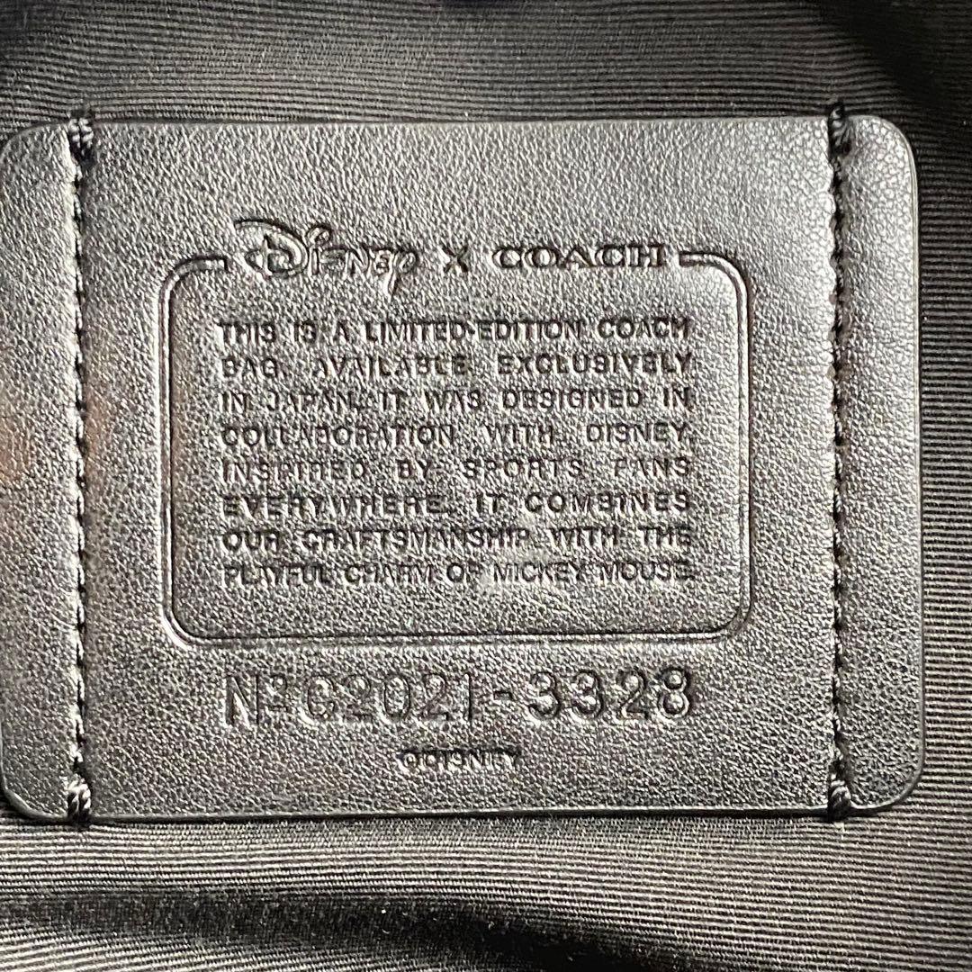 極美品 コーチ ミッキー ディズニー コラボ ボディバッグ 2way レザー