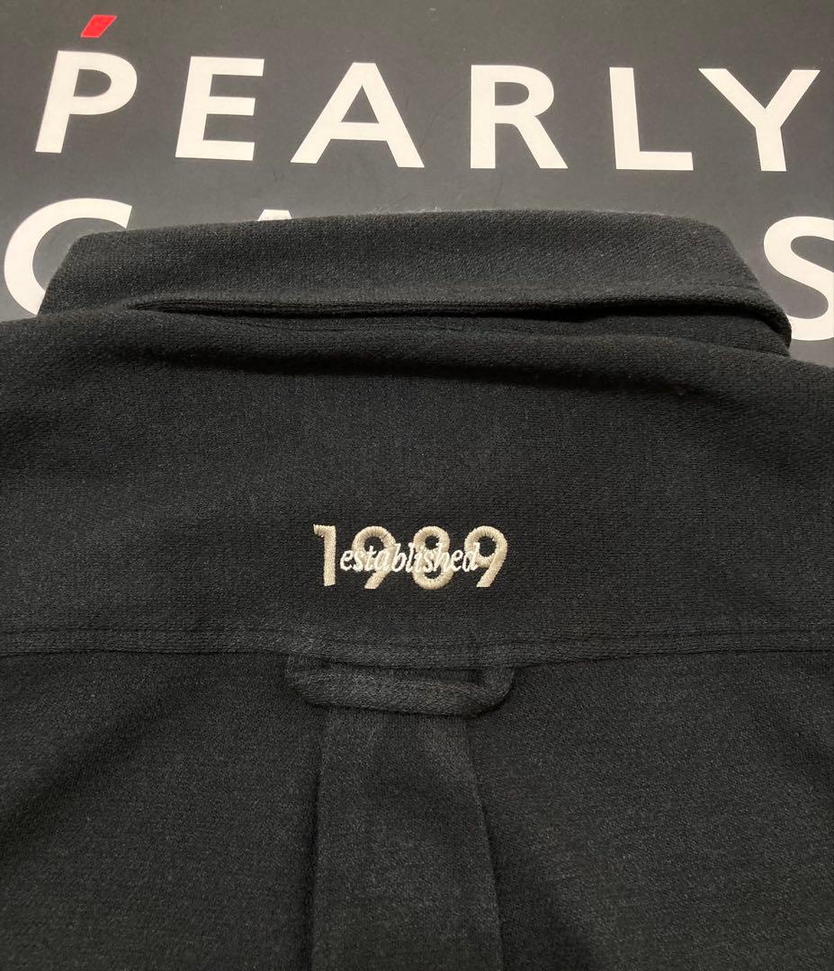 新品 パーリーゲイツ ストレッチカノコスムースピーチ 長袖ポロシャツ(6)LL紺