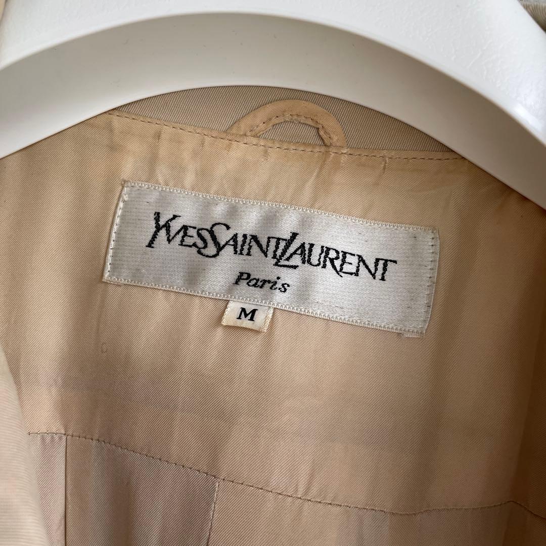 イヴサンローラン　ステンカラーコート　スプリングコート