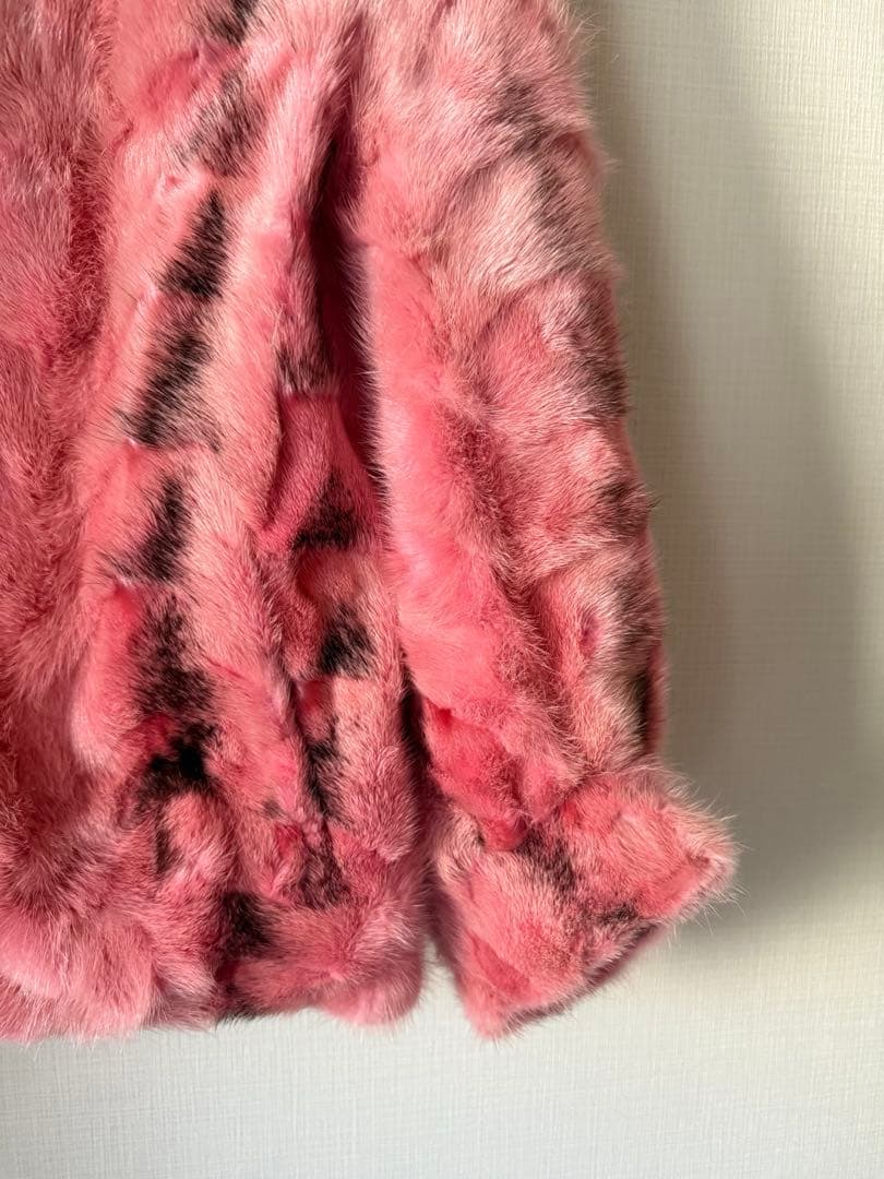 【未使用品】ピンク ミンクファー ショートコート 上質 高級感 華やか