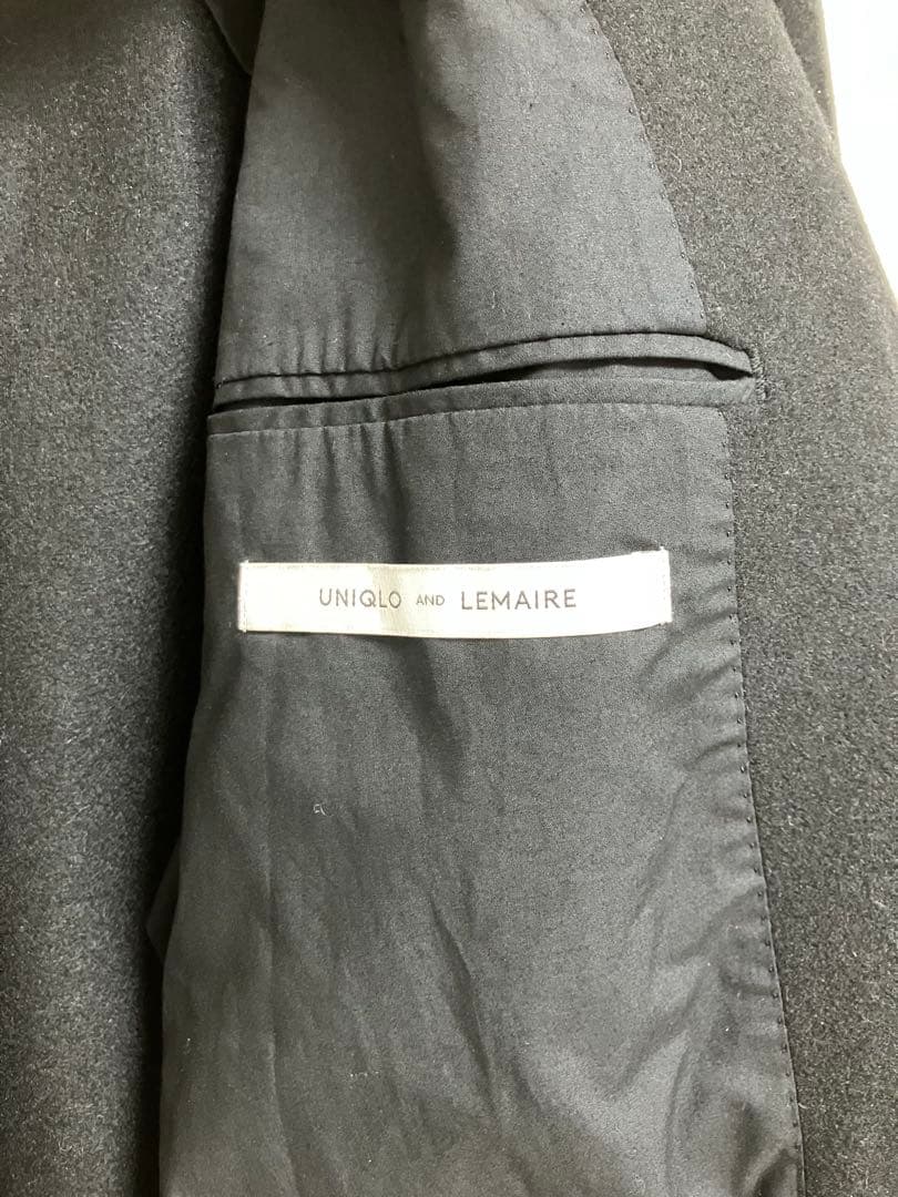 UNIQLO & LEMAILE チェスターコート カシミヤ混 黒