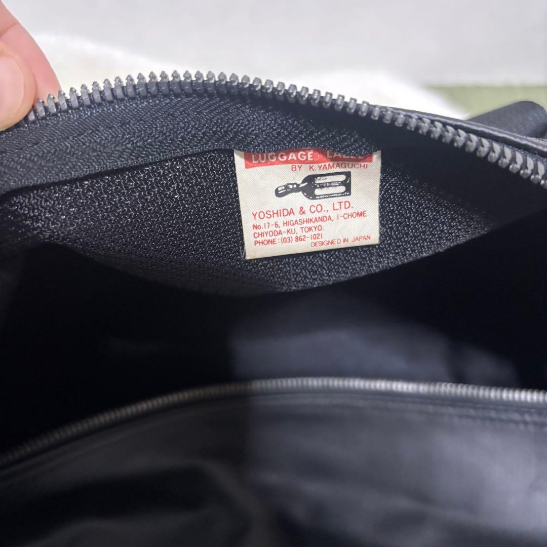 【希少】吉田カバン ラゲッジレーベル 青バッテン ニューライナー ドラムバッグ