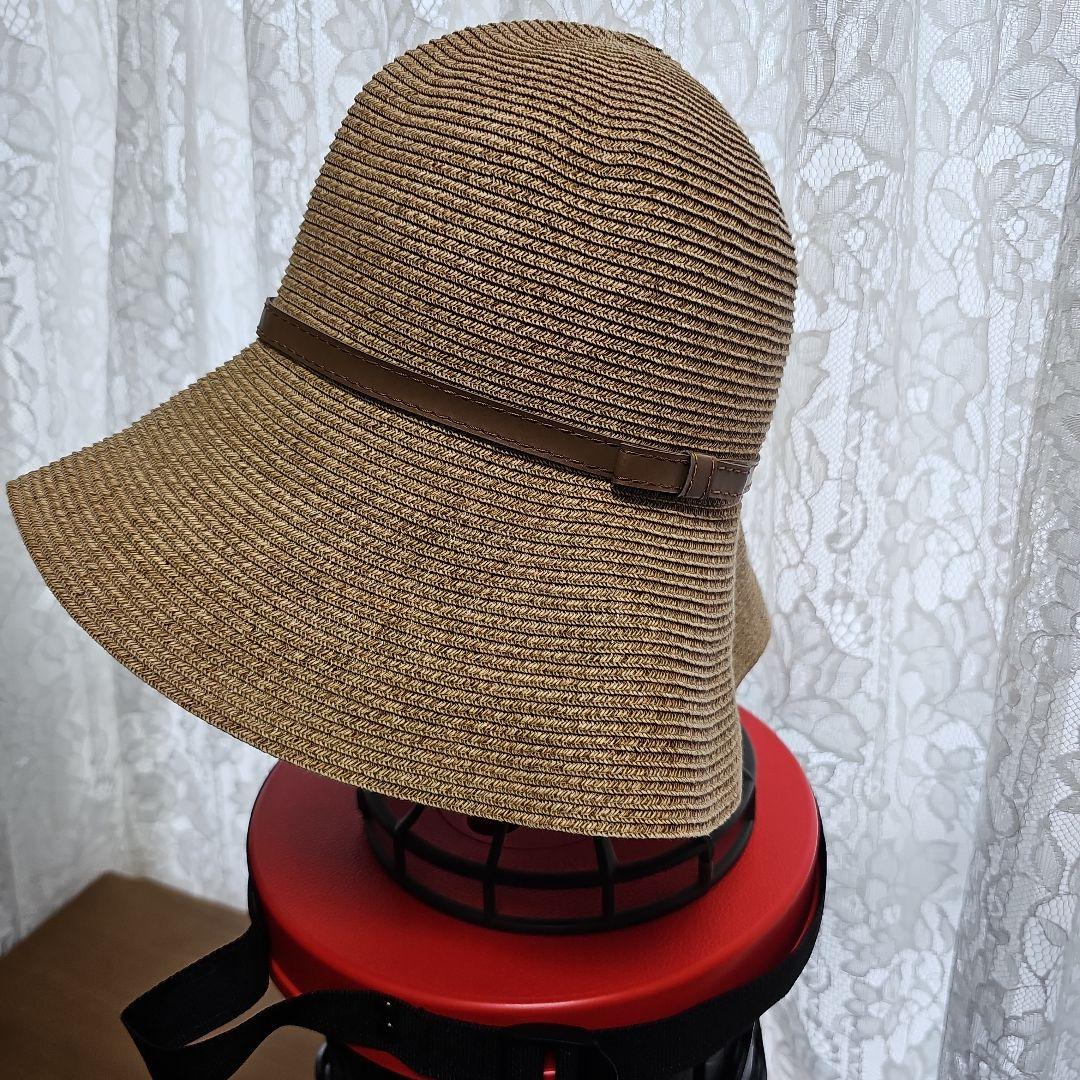 【美品】BURBERRY　 レディースストロー風ハット