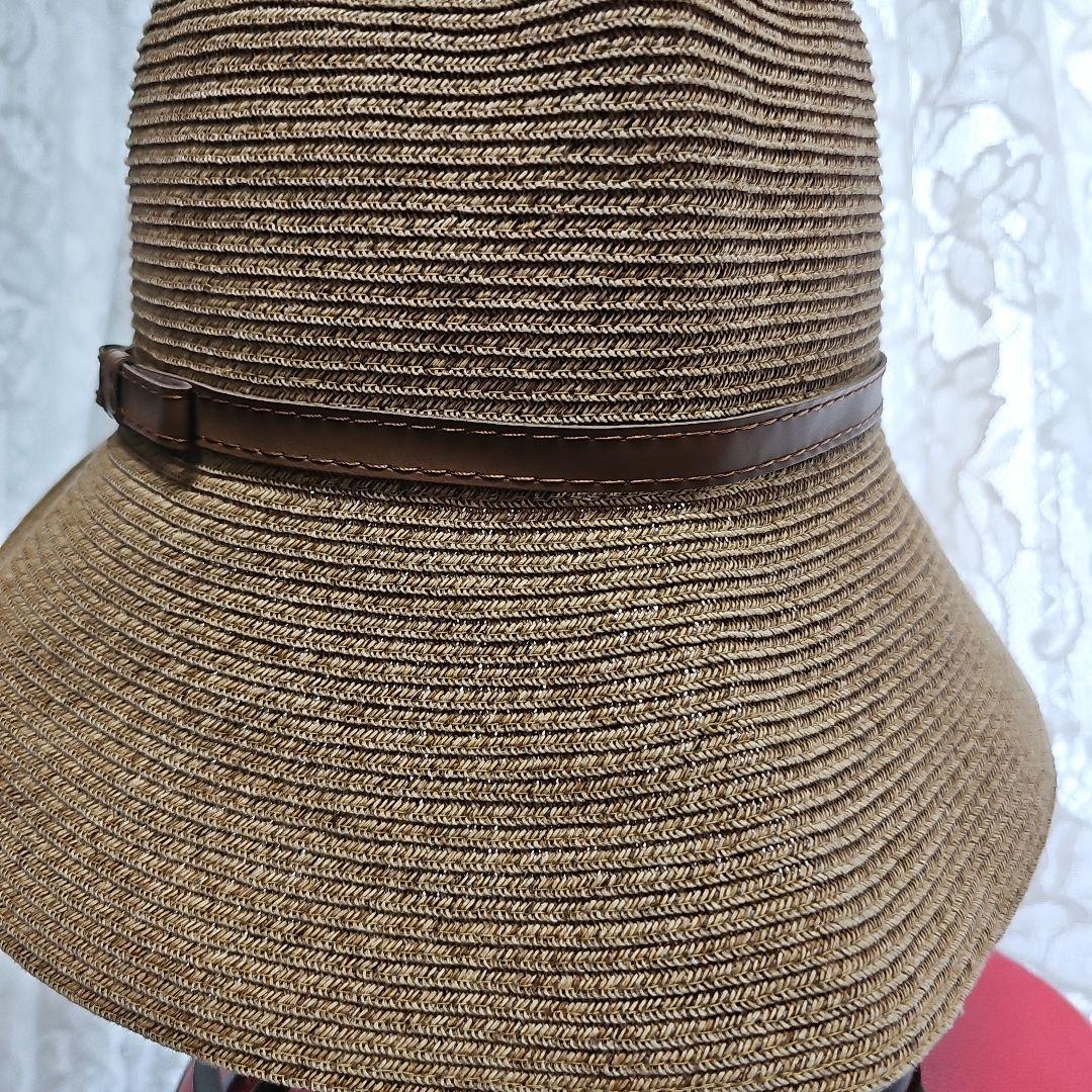 【美品】BURBERRY　 レディースストロー風ハット