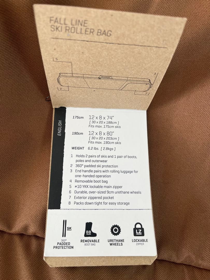 DAKENE ダカイン　スキーケース　キャスター付き　190cm 未使用品