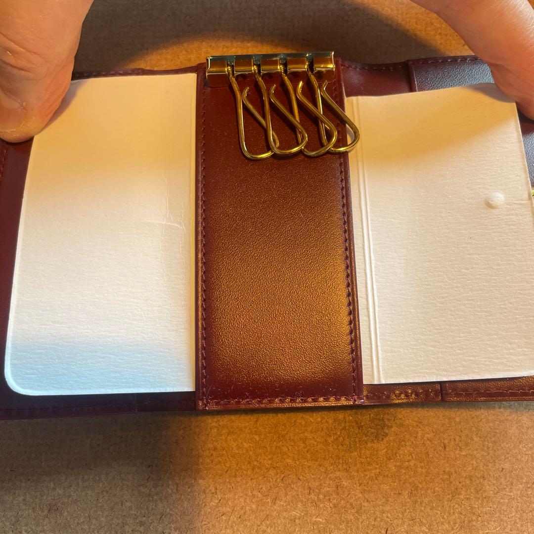 専用　未使用 カルティエ 4連キーケース マストライン カーフ ボルドー 新品