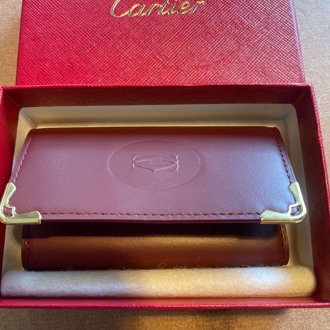 専用　未使用 カルティエ 4連キーケース マストライン カーフ ボルドー 新品