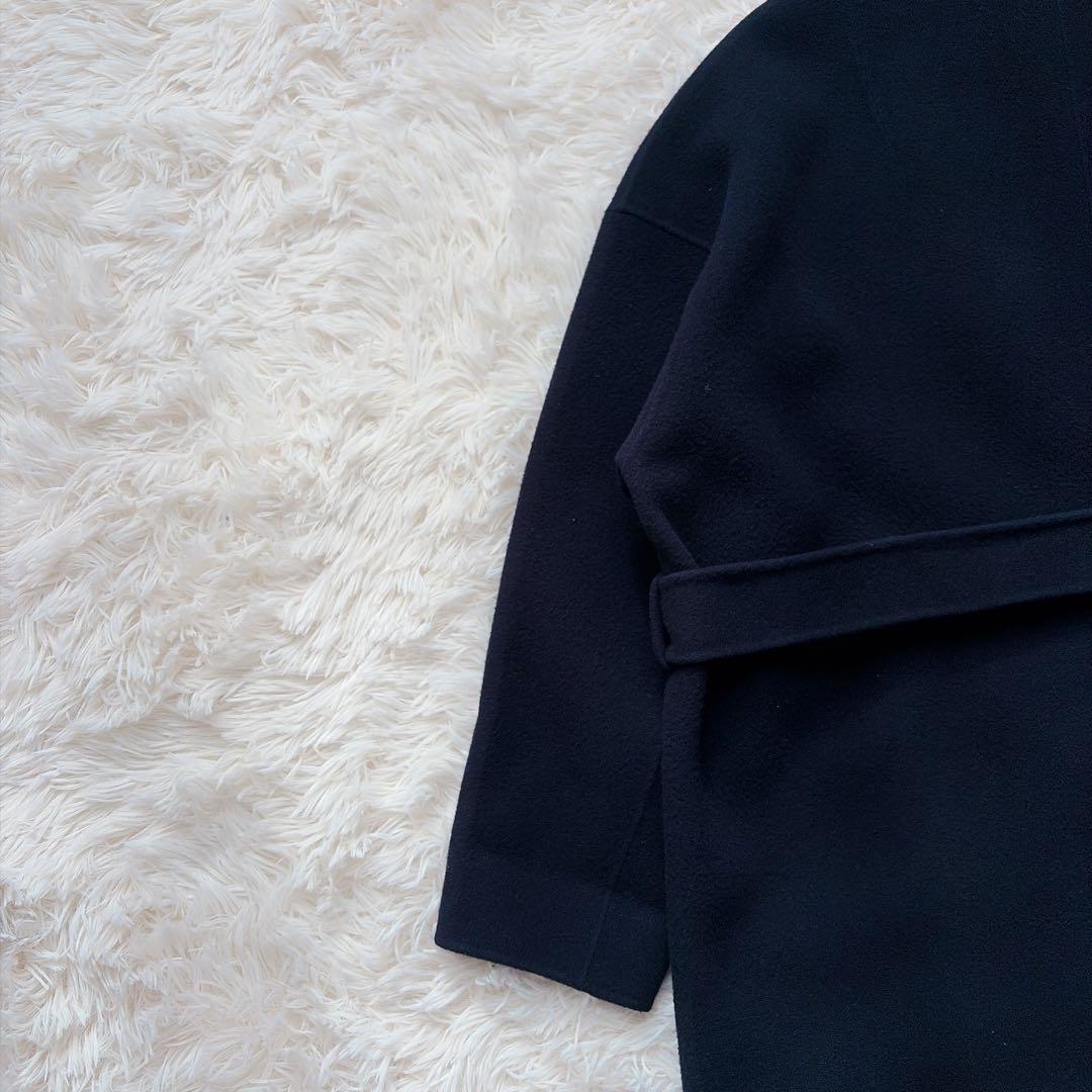 SOEJU ソージュ　SOÉJU ウールリバーミディコート　ネイビー