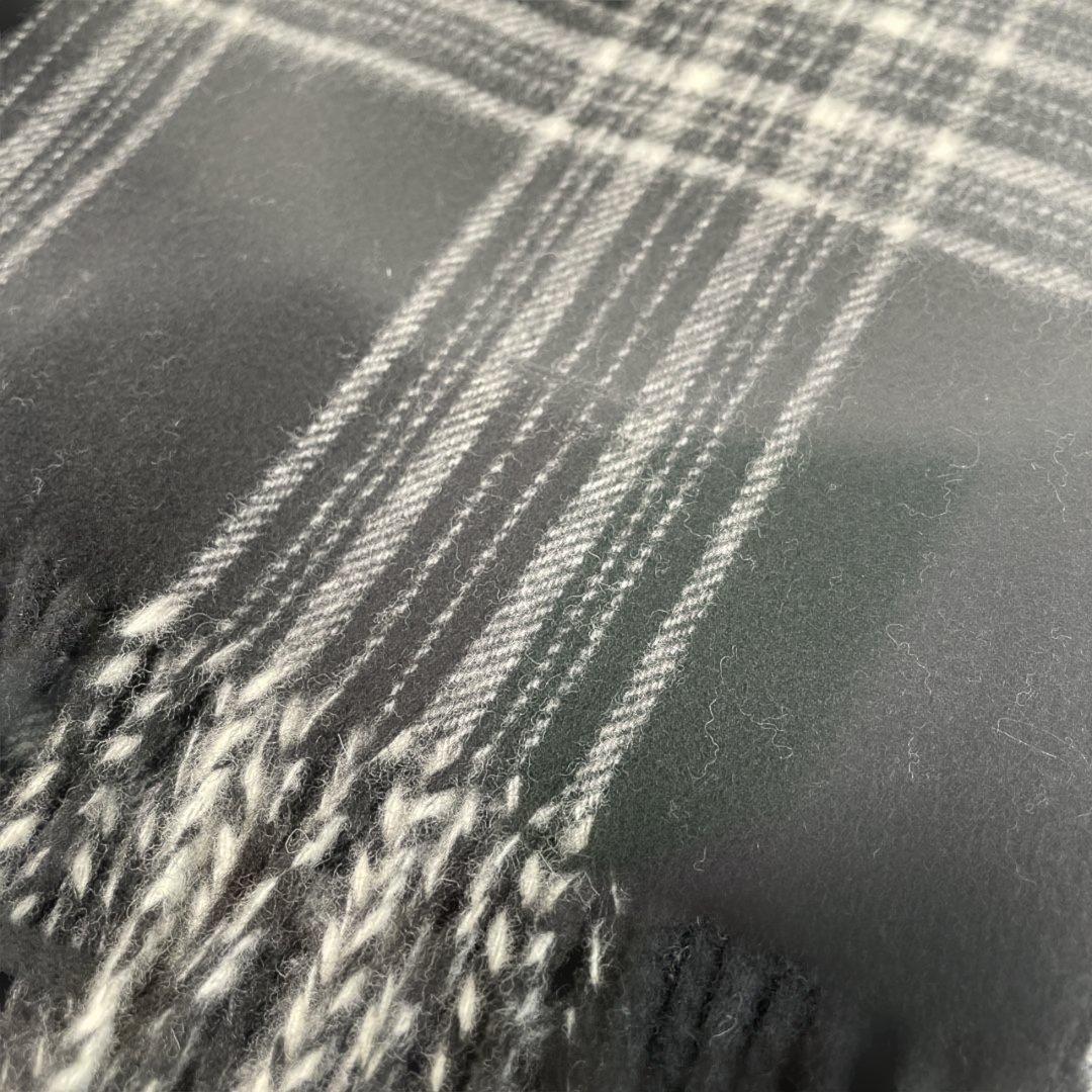 TOM FORDトムフォード 新品　メンズ　マフラー　ブラックチェック