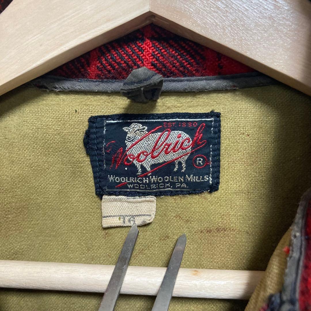 50s 短丈 Woolrich ウールリッチ ハンティングジャケット USA製