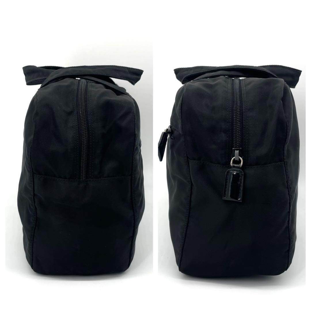 美品✨プラダ ナイロン 三角ロゴ ハンド トートバッグ 白タグ A4サイズ収納可