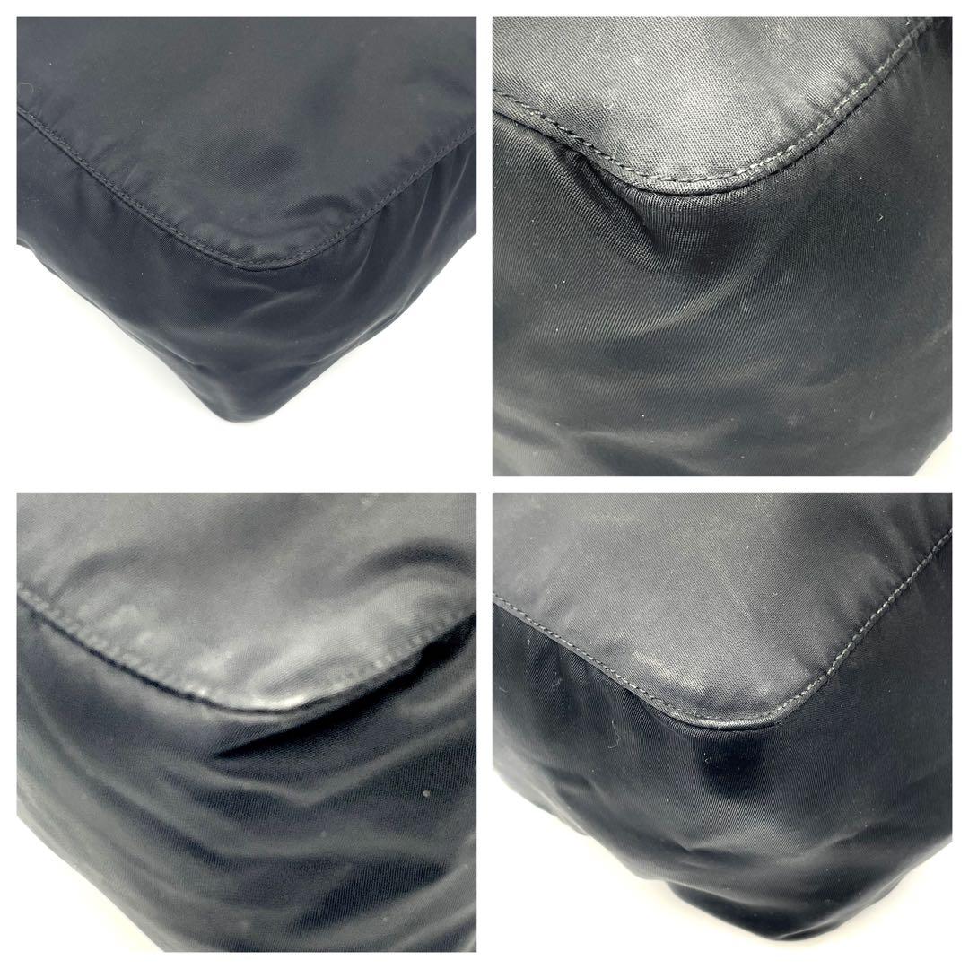 美品✨プラダ ナイロン 三角ロゴ ハンド トートバッグ 白タグ A4サイズ収納可