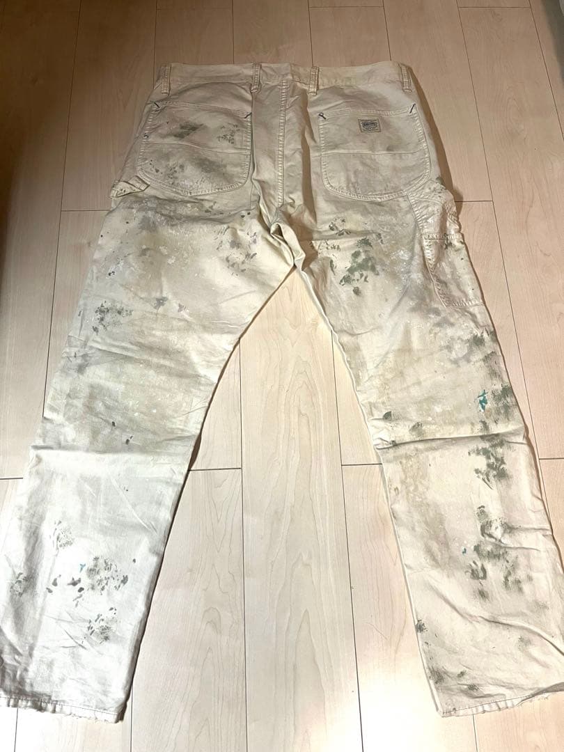 DENIM&SUPPLY ペンキ加工ダブルニーパンツ