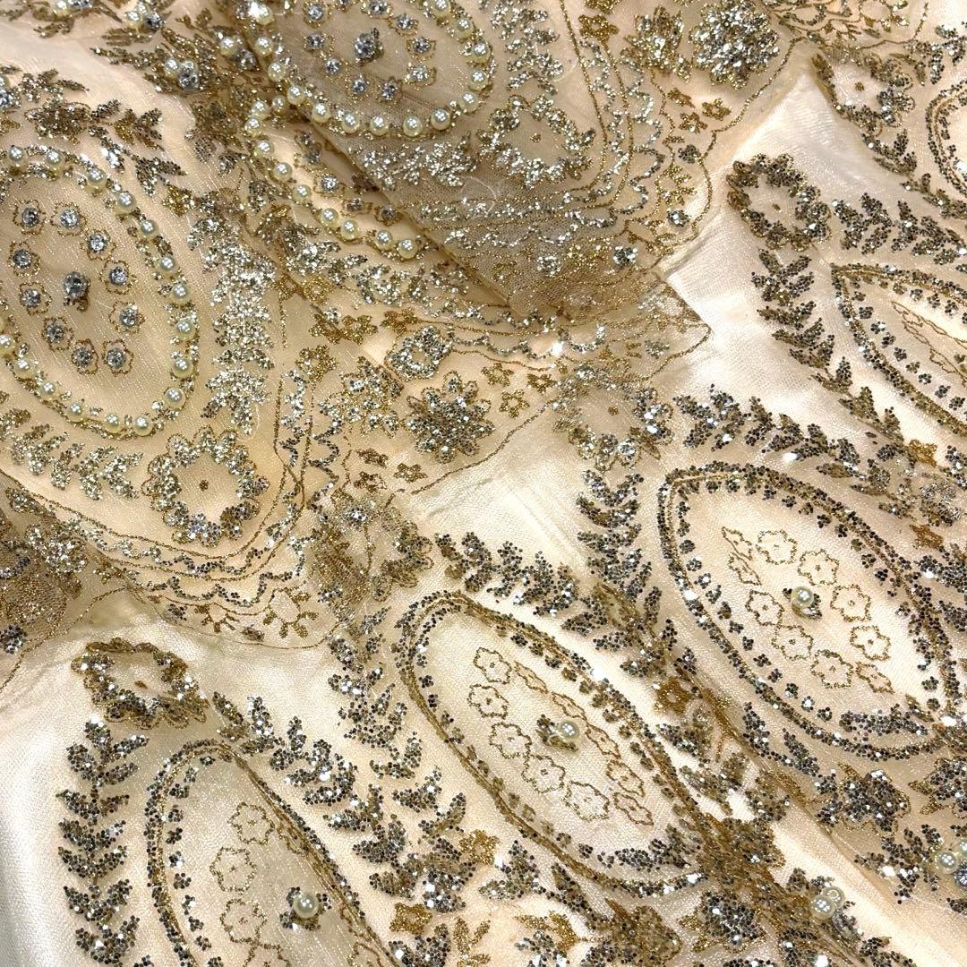 ケープ スパンコール ドレス ワンピース