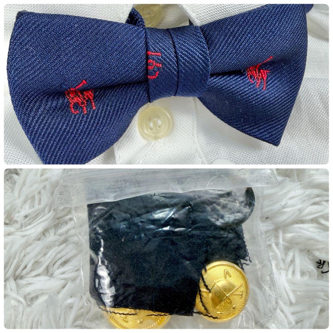 【未使用品】ポロラルフローレン フォーマル 110 紺ブレ 金ボタン 4点セット