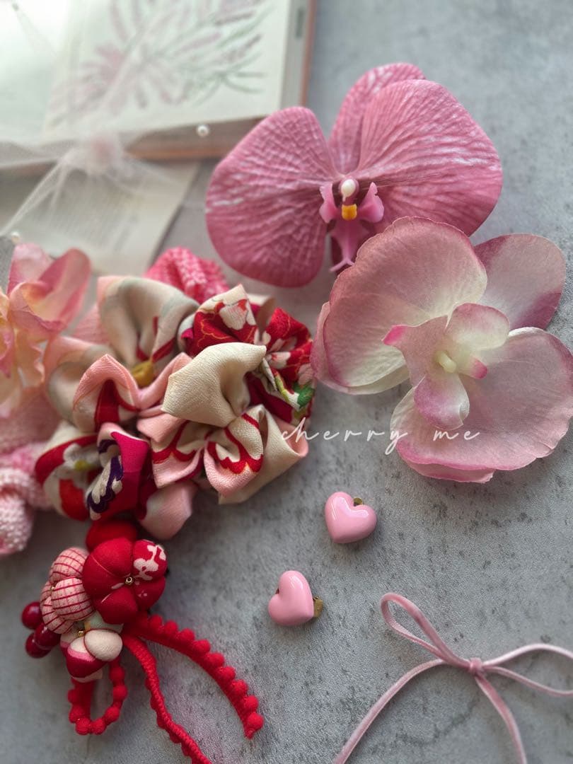 七五三　七五三髪飾り　ヘッドドレス　着物髪飾り　リメイク髪飾り　064