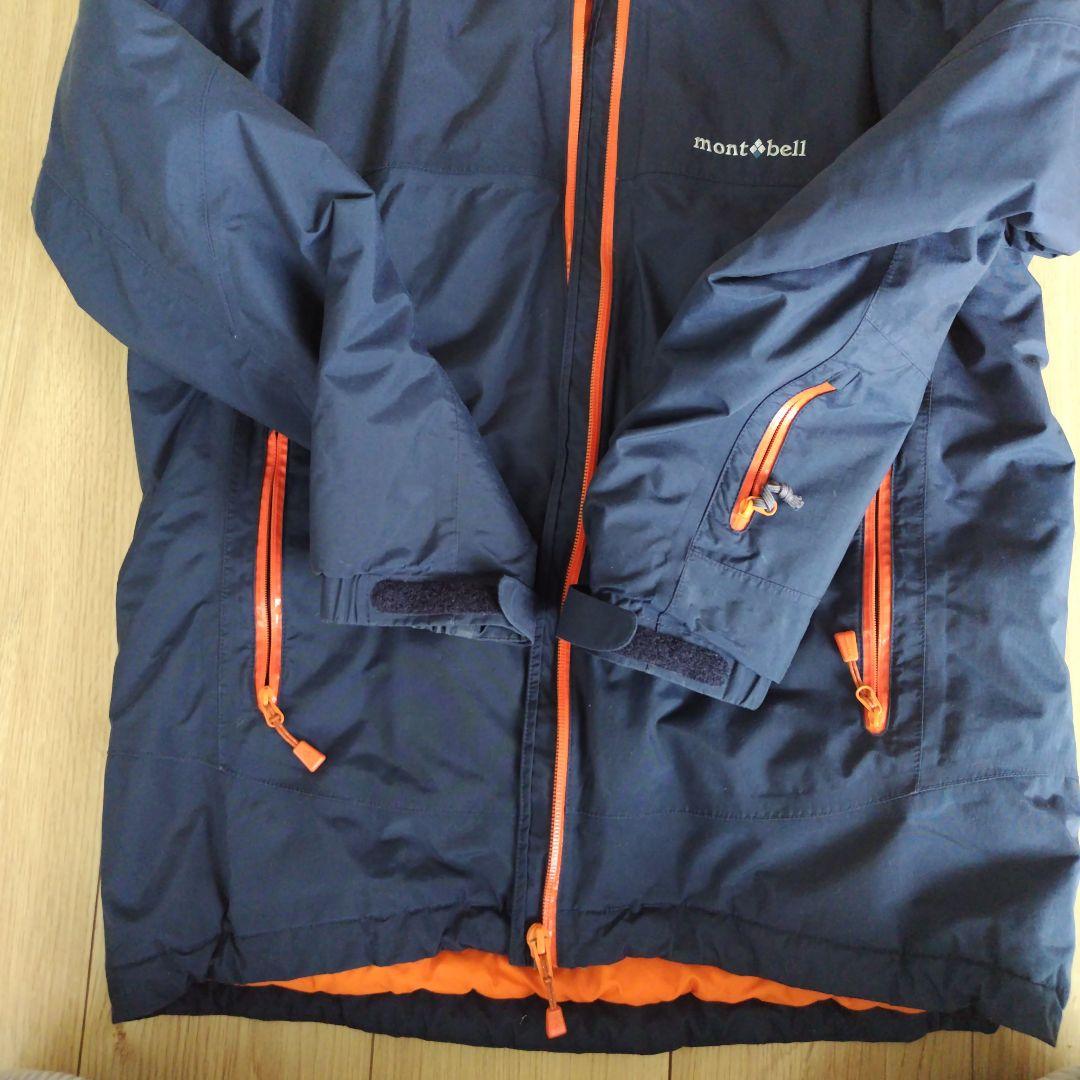 mont-bell フード付きウェア 160サイズ ネイビー