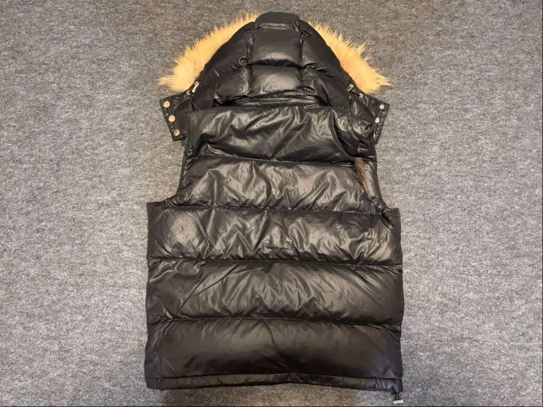 CAMP7 ブラック ダウンベスト Sサイズ