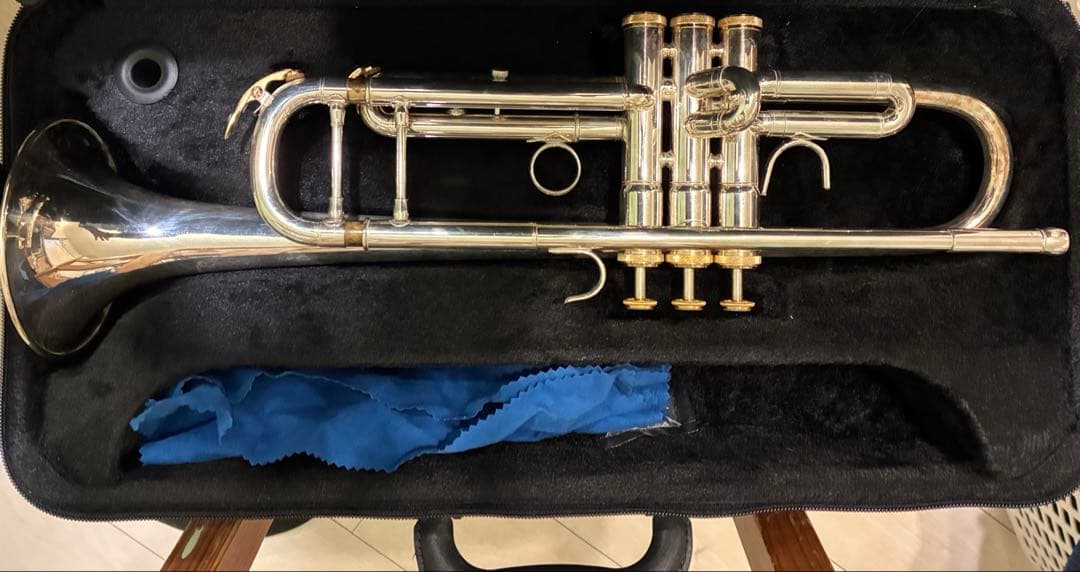 J.Michael シルバー トランペット本体 クリーニングクロス付き