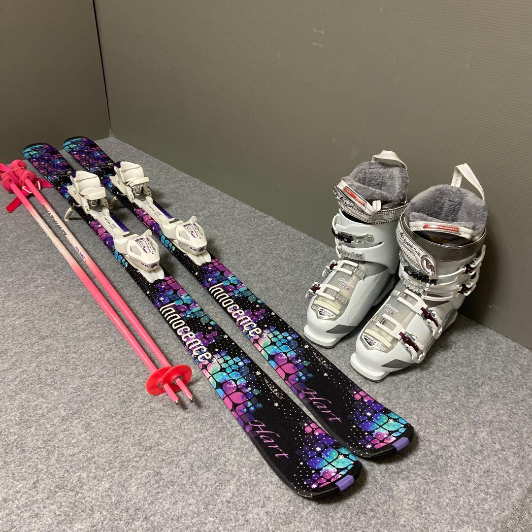 ★メンテナンス済　大人スキーセット 板145cm ブーツ24〜24.5cm