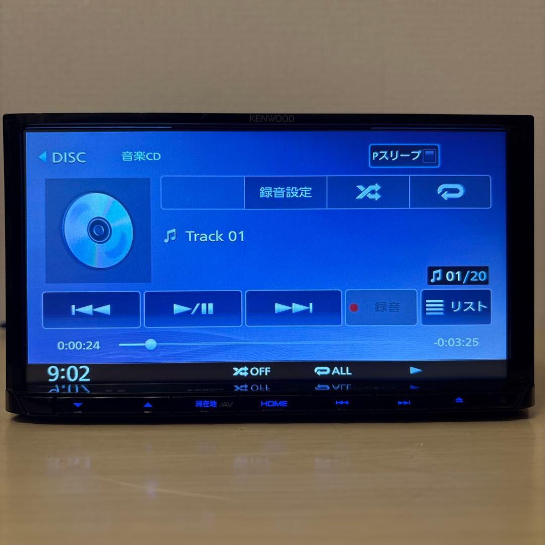 ★美品★2025年秋版最新地図更新済★ケンウッドMDVD307新品バックカメラ付