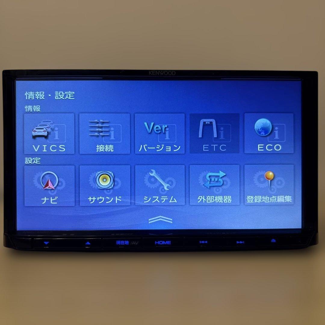 ★美品★2025年秋版最新地図更新済★ケンウッドMDVD307新品バックカメラ付