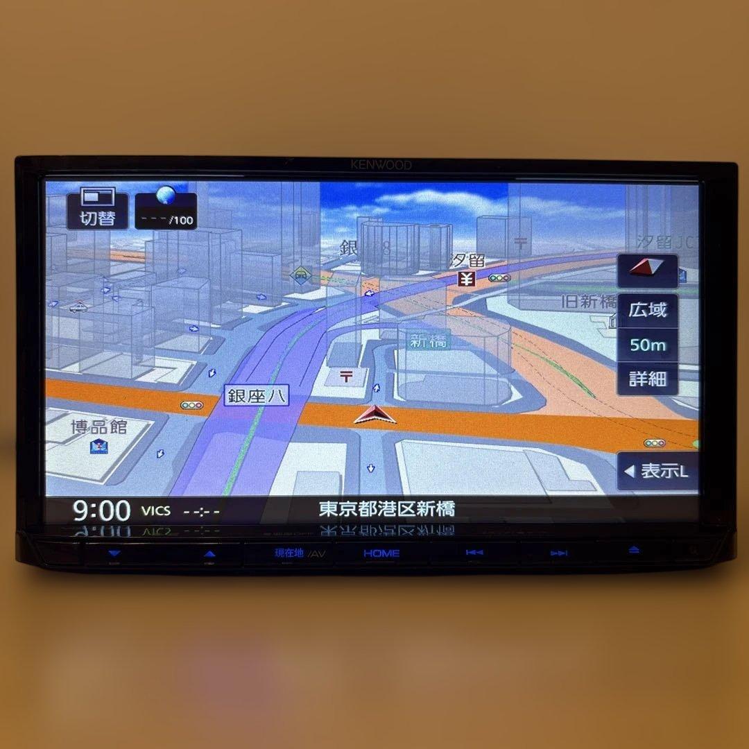 ★美品★2025年秋版最新地図更新済★ケンウッドMDVD307新品バックカメラ付
