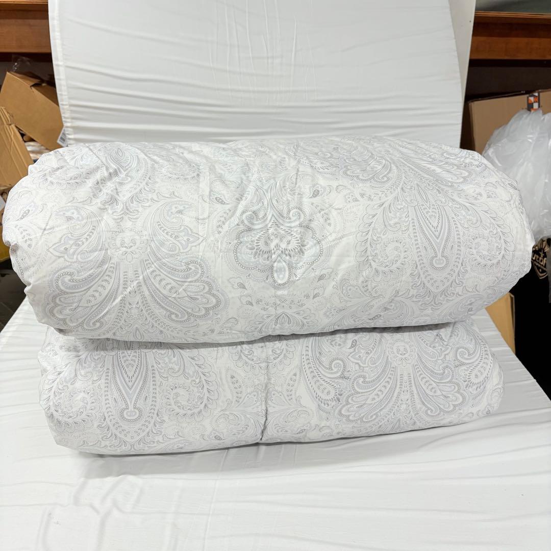 65開封済み　羽毛布団　ダブル　掛け布団　100%羽毛　RDS認証