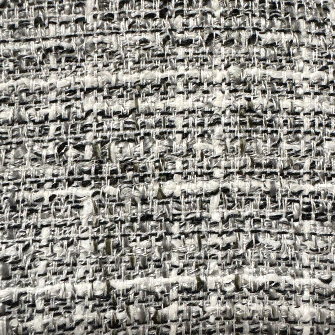 アンタイトル ノーカラーツイードジャケット ブラウス