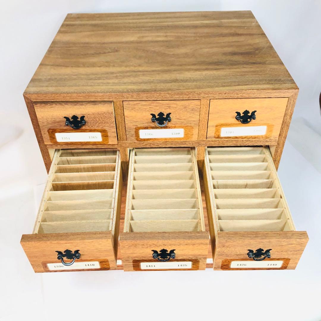 薬 箪笥 カードなど最大225区画の自由収納。小物もカードもスッキリ整理！