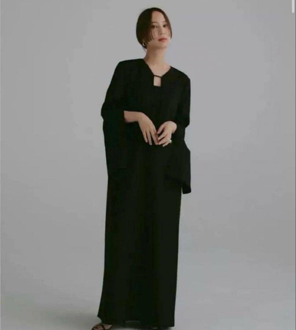 ローレン louren slit sleeve flare dress S