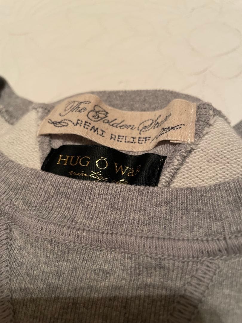 レミレリーフ×ハグオーワー クルーネックスウェット WOLS グレー