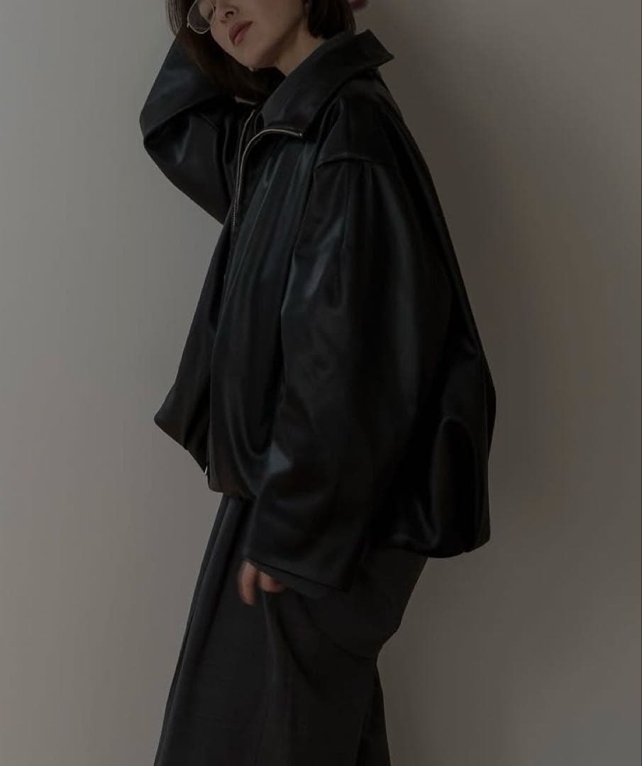 roughlow Eco Leather Balloon Blouson 黒