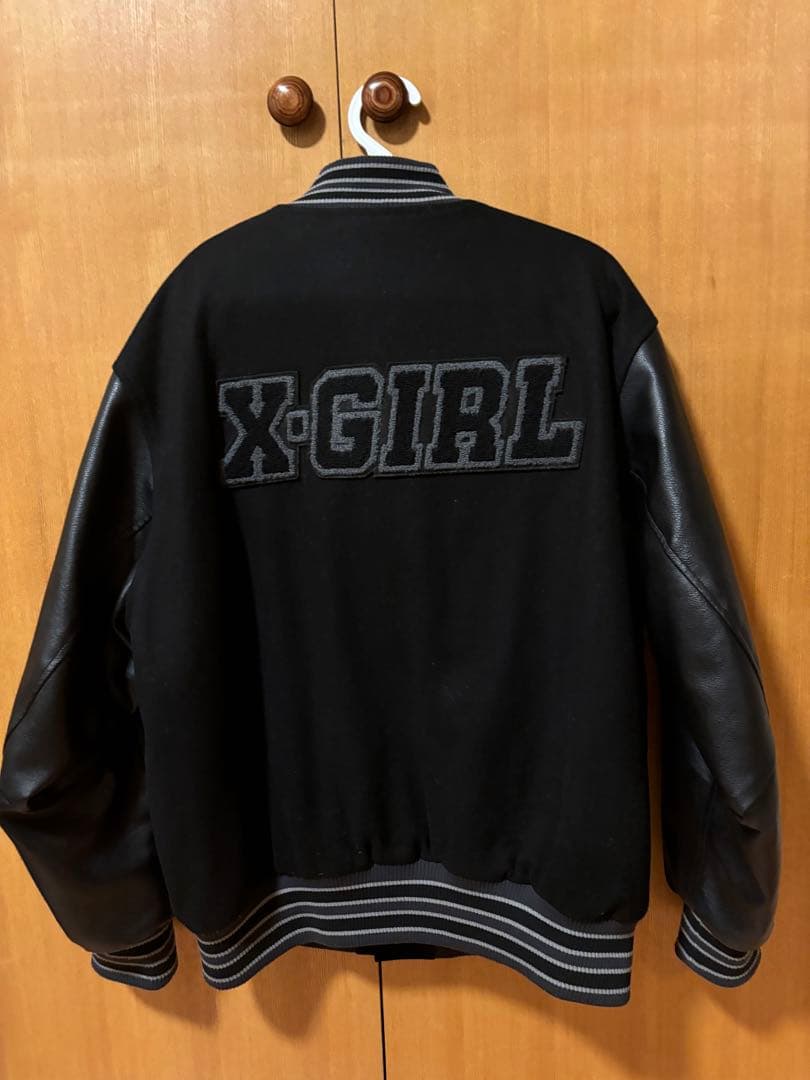 Xgirl カレッジ ロゴ スタジアム ジャンパー スタジャン