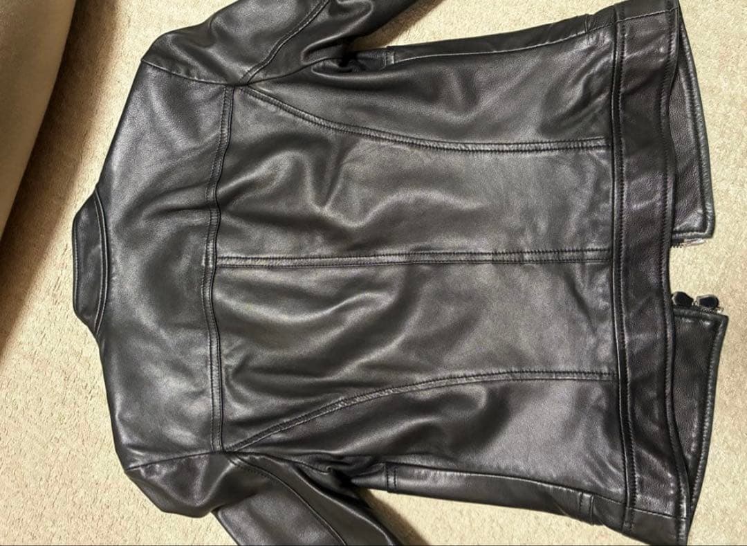 Dolce & Gabbana ブラックレザーライダージャケット 38