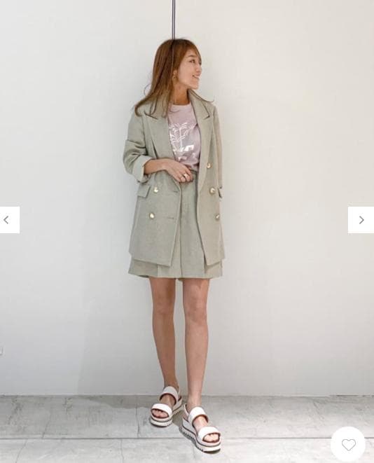 986y*新品 グレースクラス リネンタッチショート パンツ