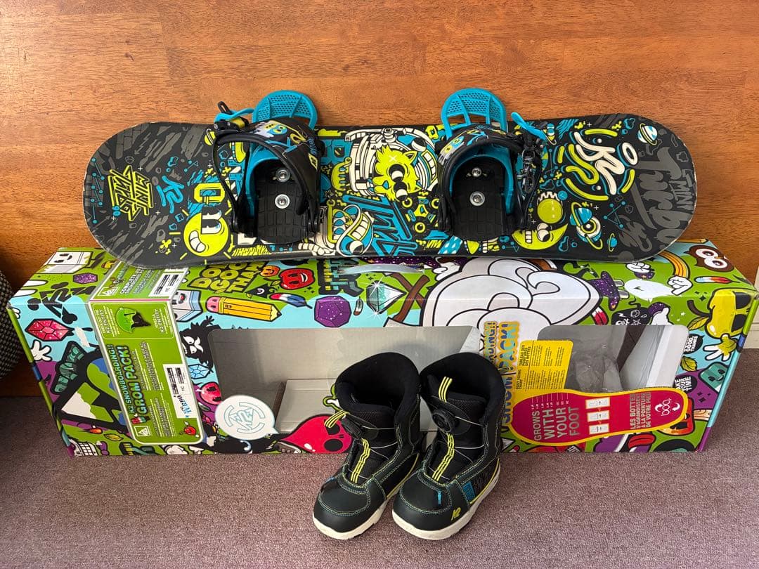 K2 キッズスノーボード3点セット