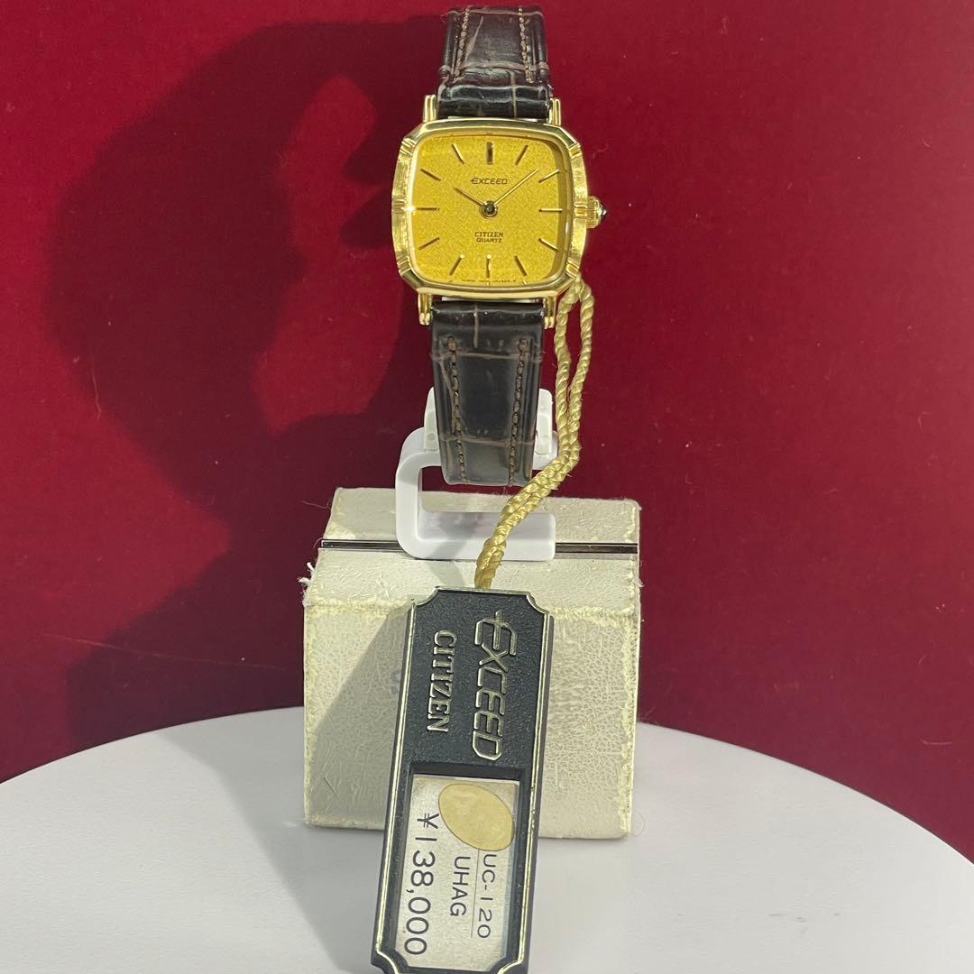 ★14K 80s 未使用 CITIZEN エクシード 純正尾錠 日本製 腕時計
